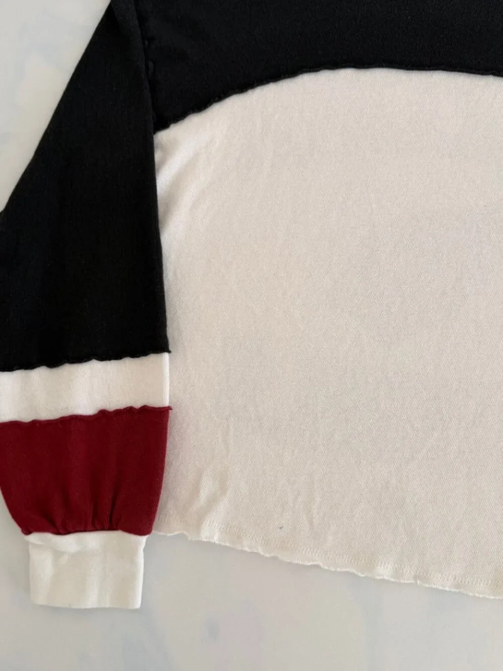 47 Arizona Cardinals Cropped Colorblock Long Sleeve Tee - Picture 6 of 8